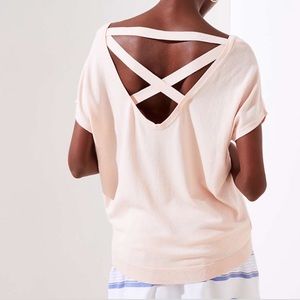 LOFT Criss cross back dolman Sleeve Top